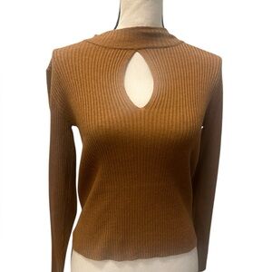 Warm Chestnut Knit Sweater